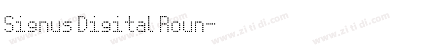 Signus Digital Roun字体转换